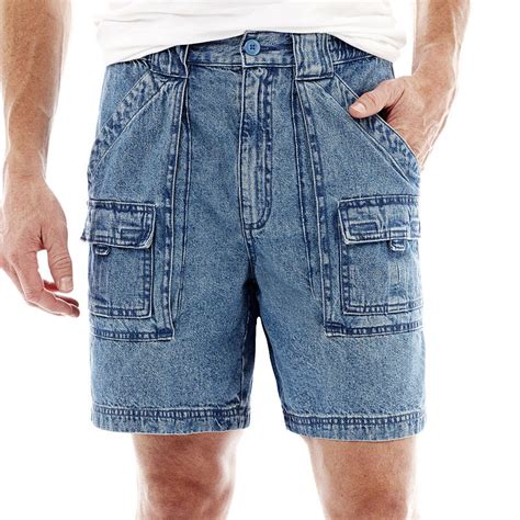 St Johns Bay Shorts Men Adult Size XXL Color Orange Belted Stretch Waist Nylon. . St johns bay shorts